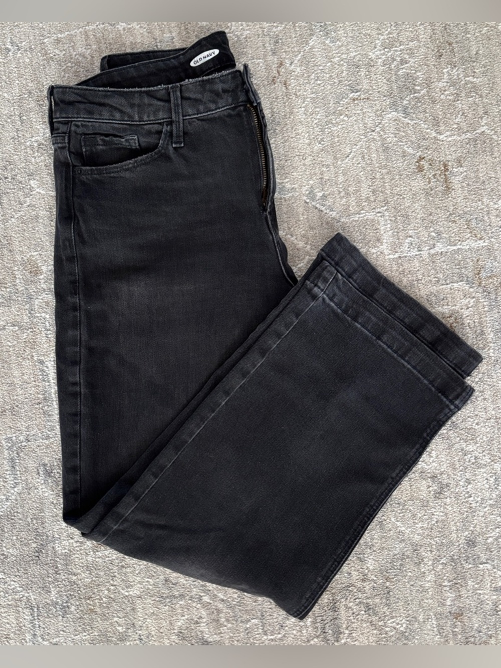 Old Navy Men’s Black Straight Jeans - Classic Straight Fit